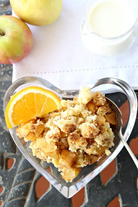 Rustic Apple Crumble with Orange Infusion (Sugar Free) | www.berrysweetlife.com