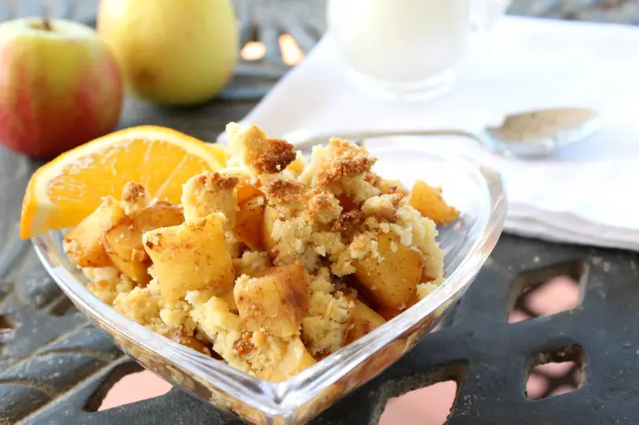 Rustic Apple Crumble with Orange Infusion (Sugar Free)