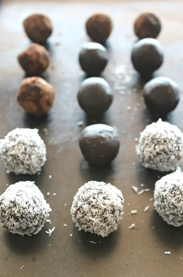 dairy & sugar free almond chocolate truffles - Berry Sweet Life