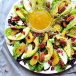 Pecan Cranberry & Avocado Salad with Orange Dressing. A colourful salad recipe perfect for Christmas or any special occasion. Healthy, quick & easy, the perfect side dish | berrysweetlife.com