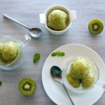 2 Ingredient Banana Kiwi Sorbet Scoops. All you need is Bananas Kiwis & 15 minutes! Healthy, quick, easy & yum! A perfect summer treat for the whole family | berrysweetlife.com