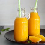 Mango Orange and Ginger Hot Smoothie. A fruity, healthy & tasty hot smoothie for chilly mornings. Your whole family will love these! | berrysweetlife.com