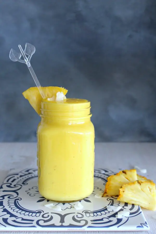 Refreshing Coconut Pineapple Mango Smoothie. Dairy free & sugar free. Very quick & easy to prepare. This is a very healthy refreshing drink great for the whole family! | berrysweetlife.com