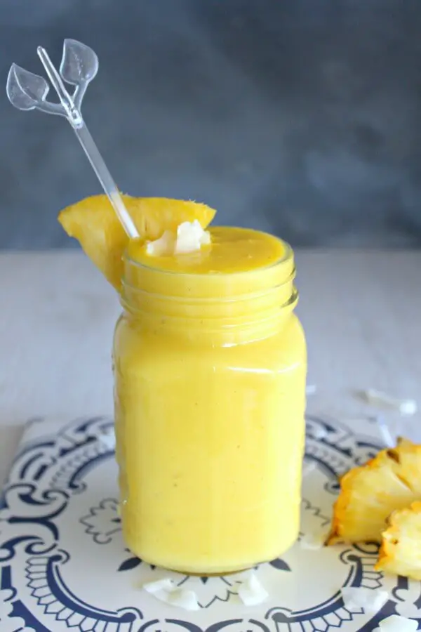 Refreshing Coconut Pineapple Mango Smoothie. Dairy free & sugar free. Very quick & easy to prepare. This is a very healthy refreshing drink great for the whole family! | berrysweetlife.com