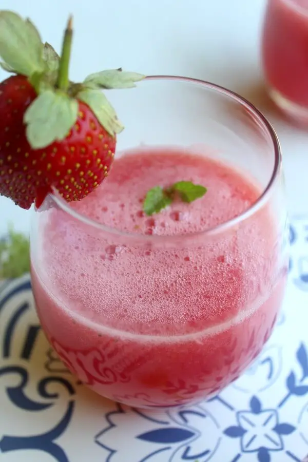 Sparkling Watermelon Strawberry Mint Lemonade - Berry Sweet Life