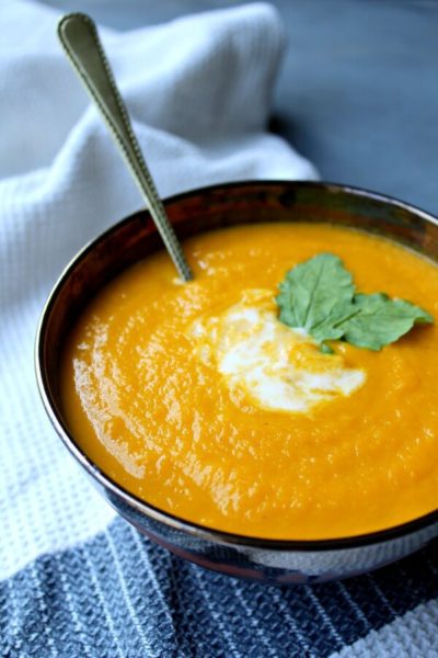 Clean Eating Carrot Turmeric Ginger Soup - Berry Sweet Life