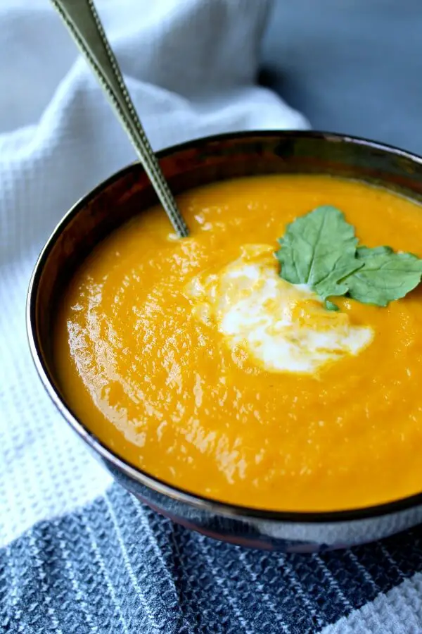 Clean Eating Carrot Turmeric Ginger Soup - Berry Sweet Life