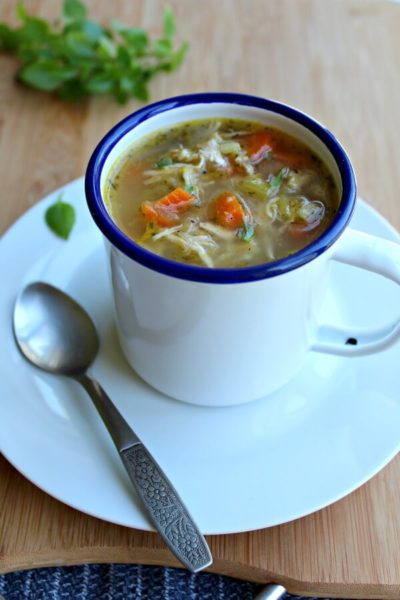 Healthy Homemade Celery Carrot Chicken Soup - Berry Sweet Life