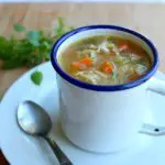 Healthy Homemade Celery Carrot Chicken Soup | Berry Sweet Life