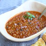 Vegetarian Tomato Mushroom Lentil Ragout. A French stew inspired vegetarian meal that the whole family will love. SO packed with flavour and GOODNESS and easy to make | berrysweetlife.com