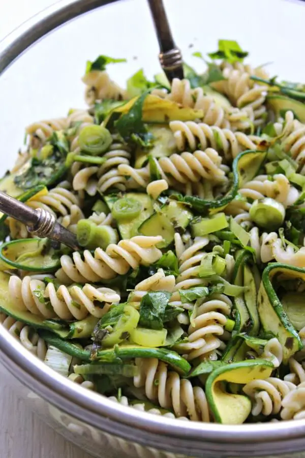 Green Goddess Pesto Pasta Salad - Berry Sweet Life