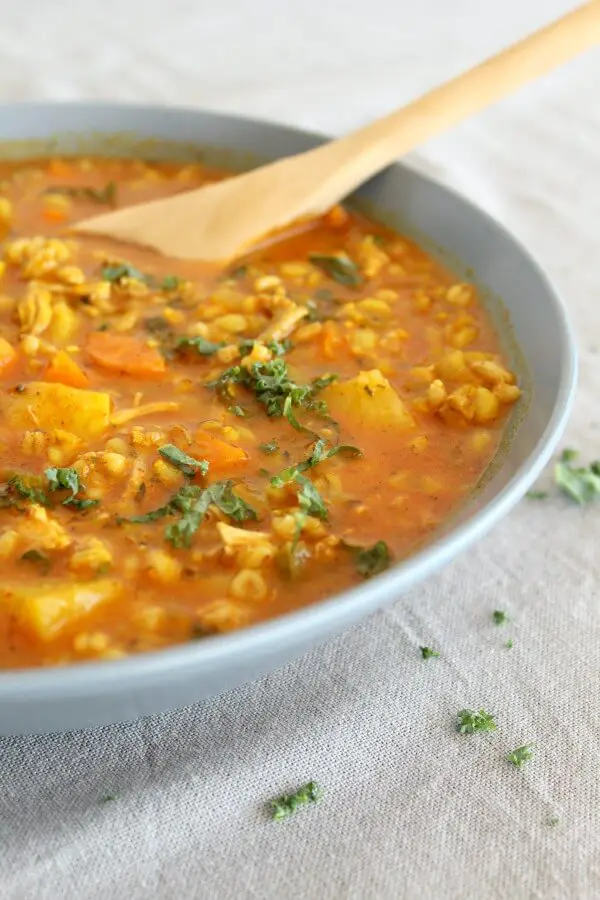 Baked Chicken Barley Kale Stew - Berry Sweet Life