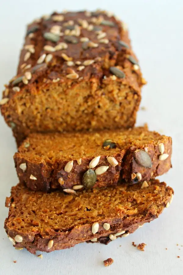 Honey Butternut Carrot Bread. A healthy, moist, spicy, slightly sweet bread recipe that packs a punch of deliciousness and wholesomeness! | berrysweetlife.com