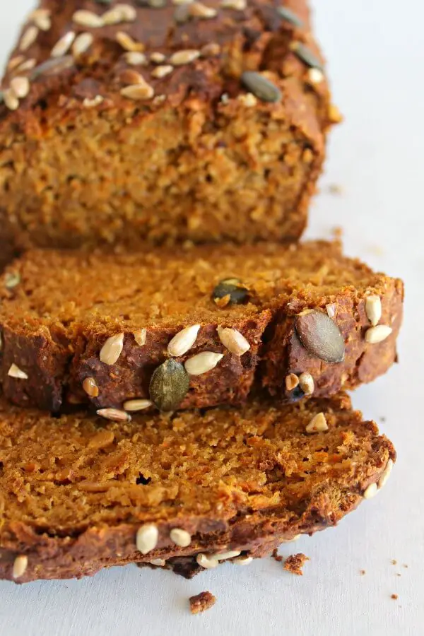 Honey Butternut Carrot Bread. A healthy, moist, spicy, slightly sweet bread recipe that packs a punch of deliciousness and wholesomeness! | berrysweetlife.com