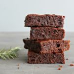 Rosemary Infused Fudgy Chocolate Brownies. The BEST brownies ever! Soft & fudgy in the centre and crispy on top, everyone will love these brownies, plus they're really easy to make! | berrysweetlife.com