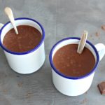 Spicy Thick Healthy Hot Chocolate. The perfect warm and comforting, silky smooth hot chocolate treat, it's quick and easy to make and the whole family will love it. | berrysweetlife.com