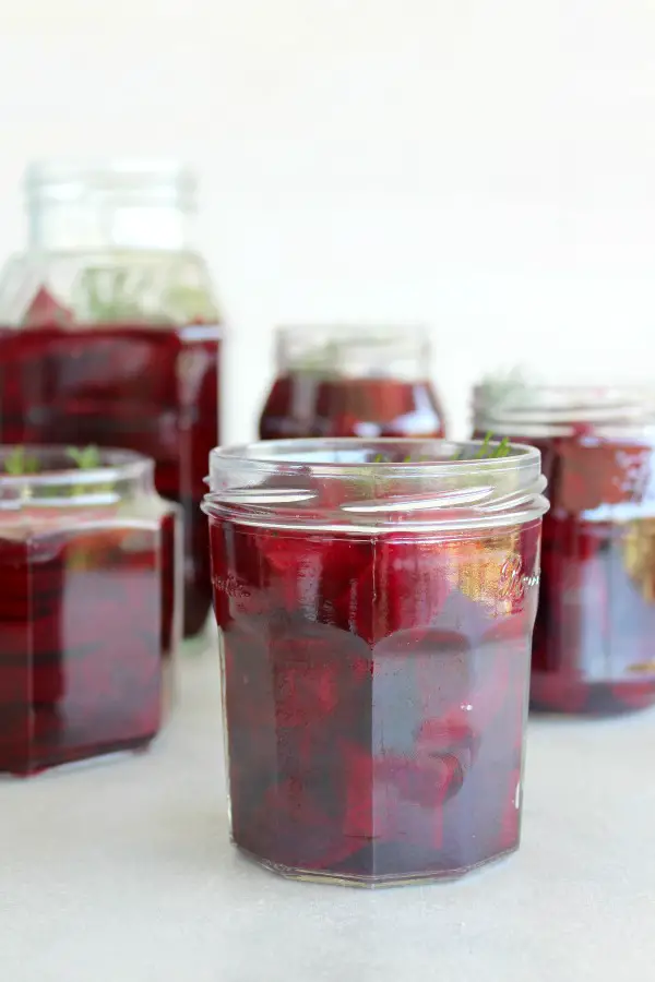 5 Ingredient Healthy Pickled Beets. No sugar, lightly pickled, delicious Super Food beets that will last for weeks in the fridge! Just under an hour to prepare | berrysweetlife.com