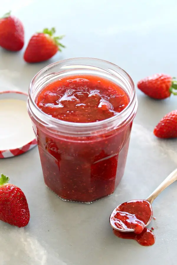 Sugar Free Strawberry Chia Seed Jam - Berry Sweet Life