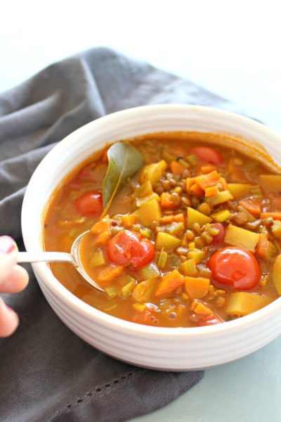 Amazing Indian Vegetable Lentil Soup - Berry Sweet Life