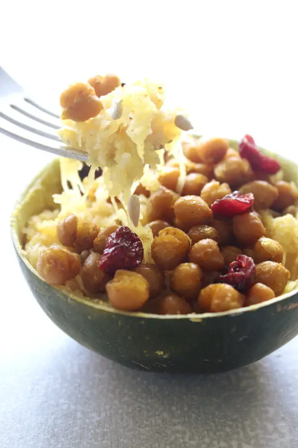 A healthy, easy gem squash recipe, these Couscous Stuffed Gem Squash With Roasted Chickpeas are incredibly delicious and they look gorgeous on your table! | berrysweetlife.com