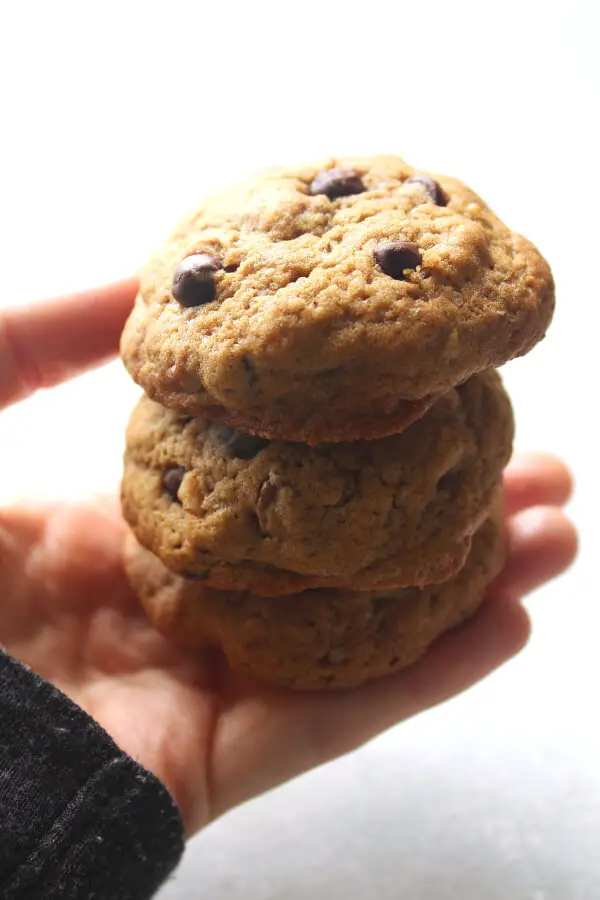 Soft in the middle, chunky, buttery, The Best Coffee Chocolate Chip Pecan Cookies studded with dark chocolate chips and chopped pecan nuts. These are dangerously good! | berrysweetlife.com