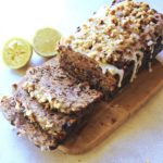 Moist, easy to make fruit and nut loaf recipe with a twist! This Walnut Fruit Loaf With Lemon Icing is the best combination of flavours, enjoy a slice with a cup of tea or coffee! | berrysweetlife.com