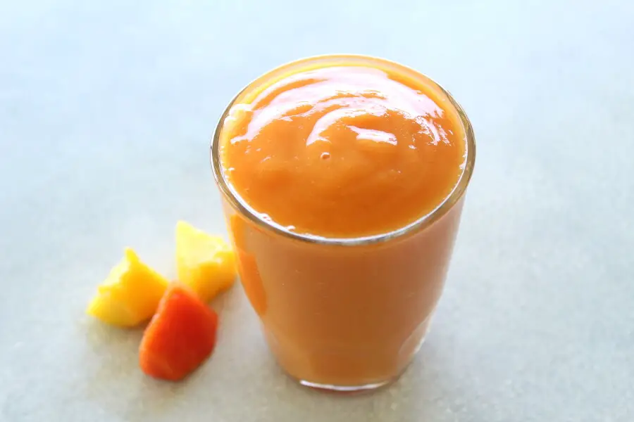 Nourishing Mango Papaya Ginger Smoothie - Berry Sweet Life