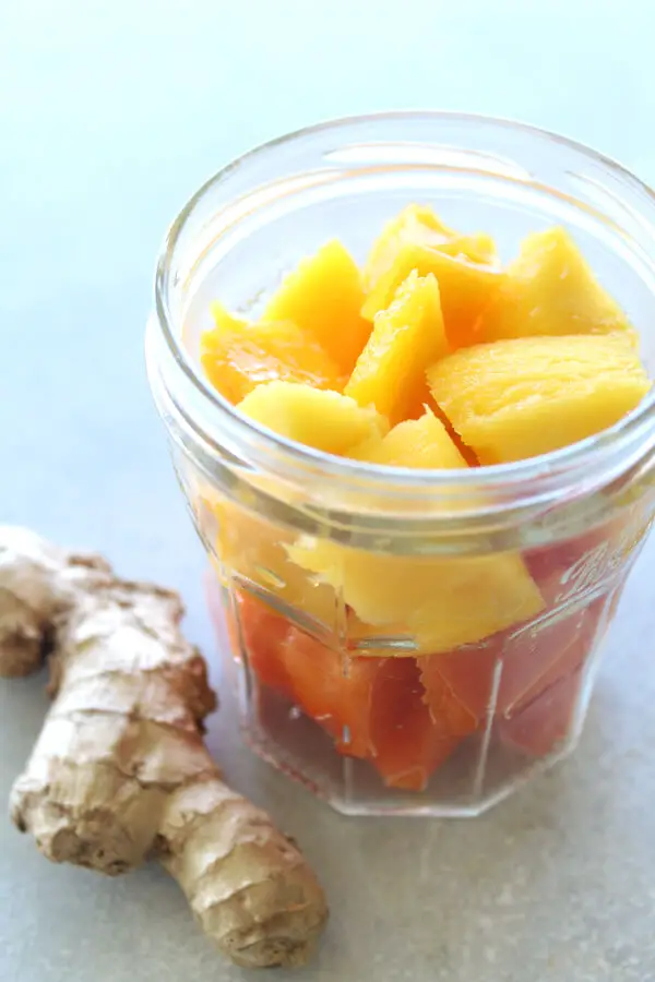 Nourishing Mango Papaya Ginger Smoothie