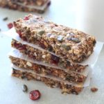 Easy to make, low carb, vegan, sugar free Super Seedy Almond Cranberry Granola Bars that taste wonderful, are crunchy and full of texture, packed with seeds, almonds and cranberries | berrysweetlife.com