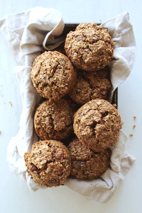 Sugar And Dairy Free Raisin Bran Muffins | berrysweetlife.com