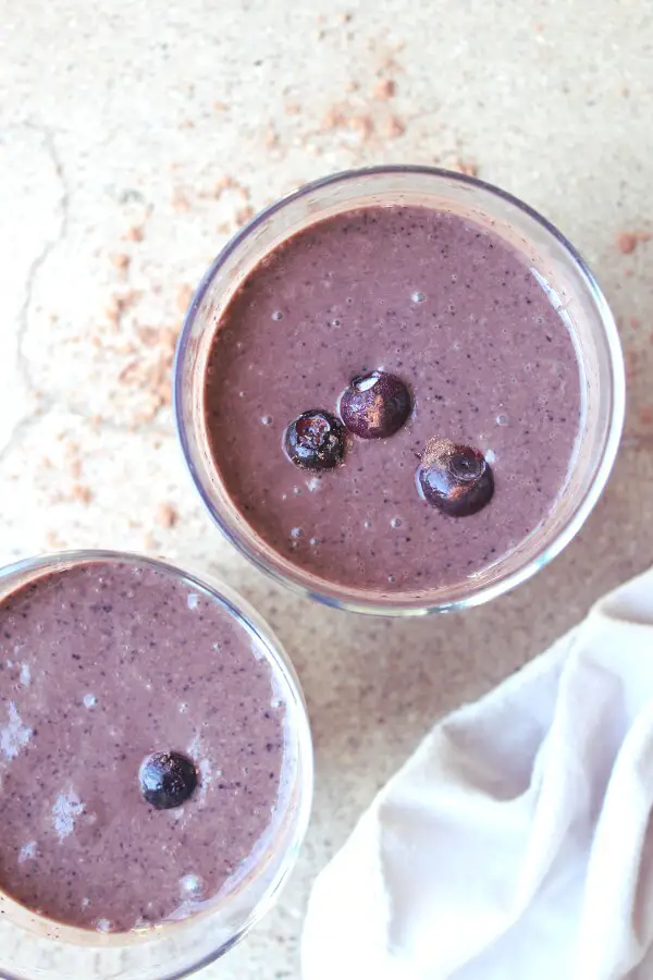 Cacao Blueberry Dessert Smoothie - Berry Sweet Life