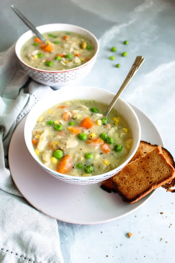 Creamy Dairy Free Chicken and Vegetable Soup - nyssa's kitchen