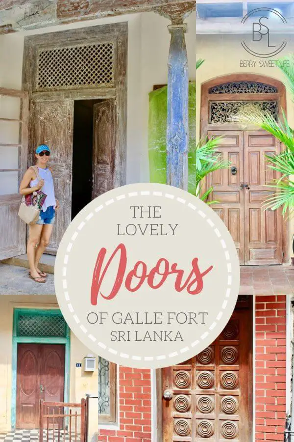 The Lovely Doors Of Galle Fort | berrysweetlife.com