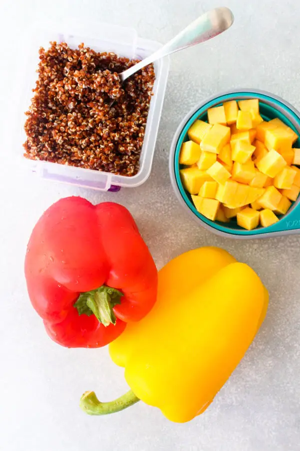 Quinoa And Butternut Stuffed Peppers | berrysweetlife.com