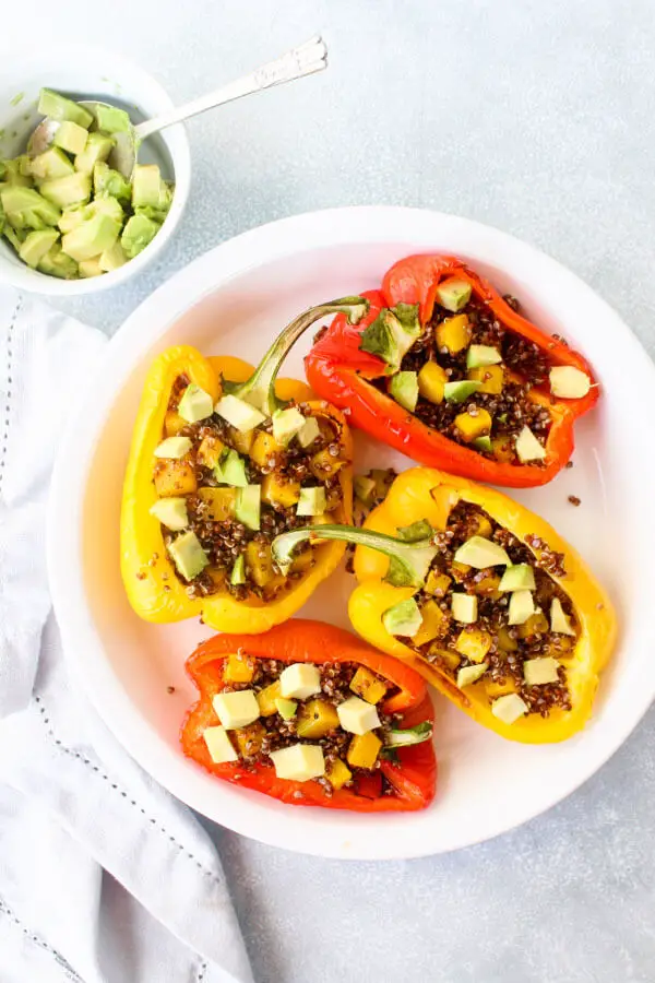 Quinoa And Butternut Stuffed Peppers | berrysweetlife.com