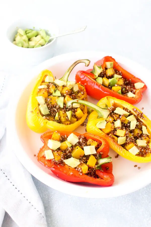 Quinoa And Butternut Stuffed Peppers | berrysweetlife.com