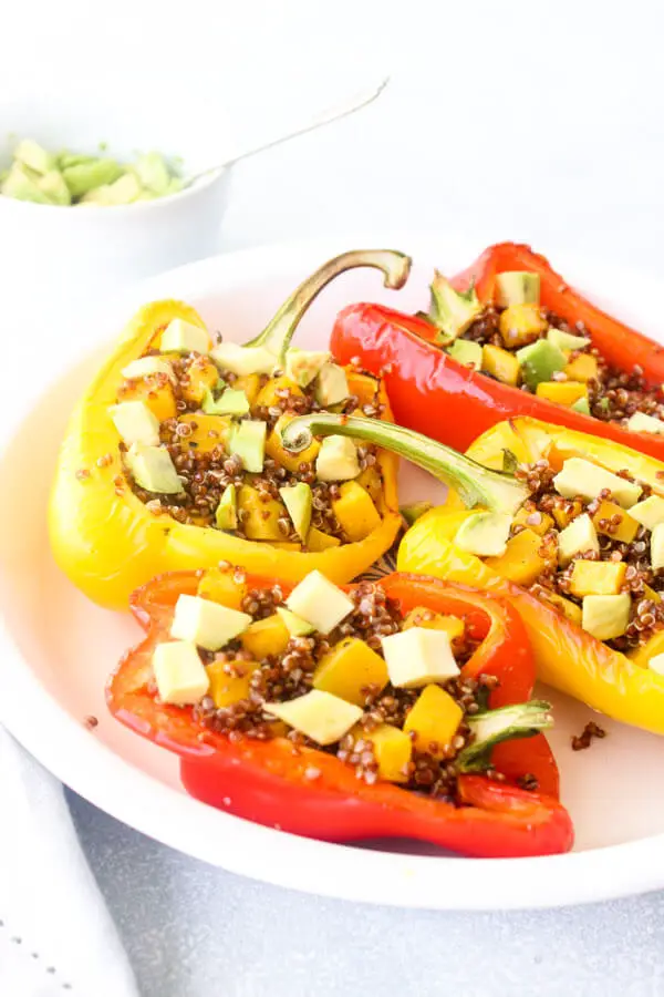 Quinoa And Butternut Stuffed Peppers | berrysweetlife.com