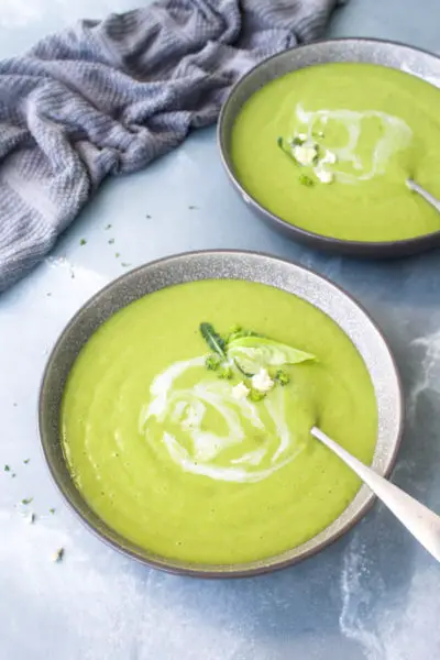 Broccoli Cauliflower Potato Leek Soup - Berry Sweet Life