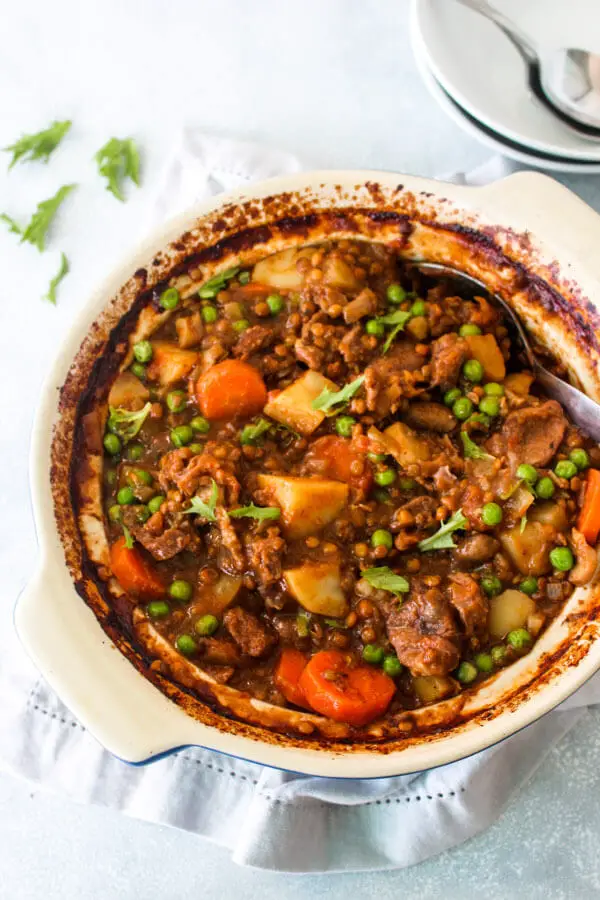 Crock Pot Beef And Lentil Stew | berrysweetlife.com