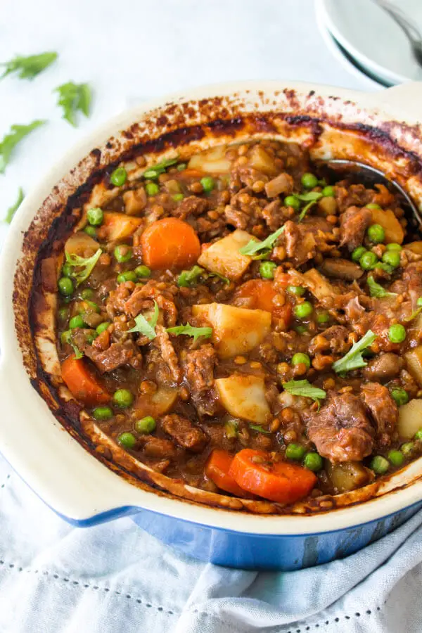 Crock Pot Beef And Lentil Stew | berrysweetlife.com