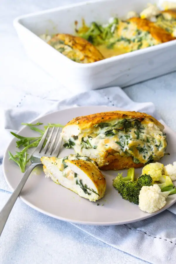 Spinach Stuffed Chicken Breasts With Broccoli Berry Sweet Life