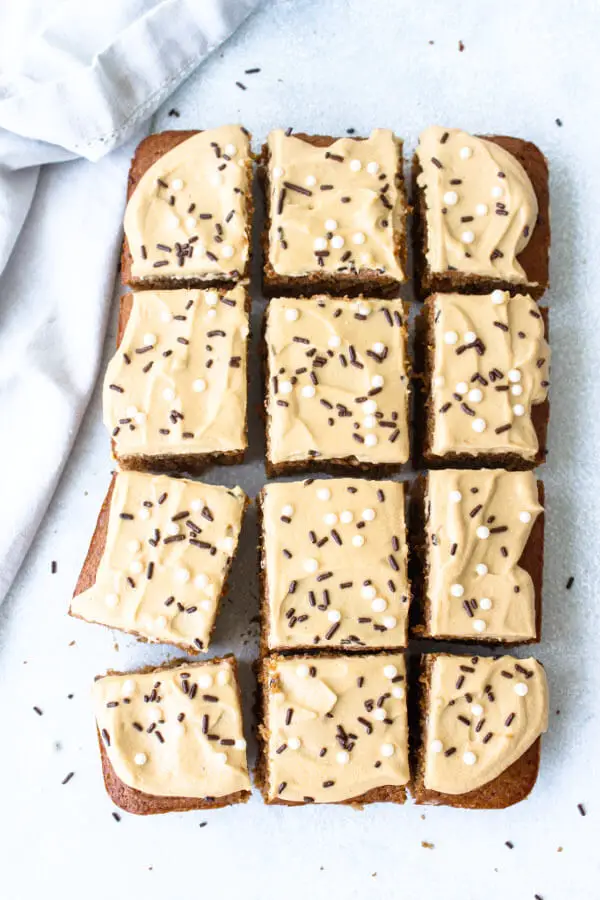 Gingerbread Sheet Cake With Cream Cheese Frosting | berrysweetlife.com